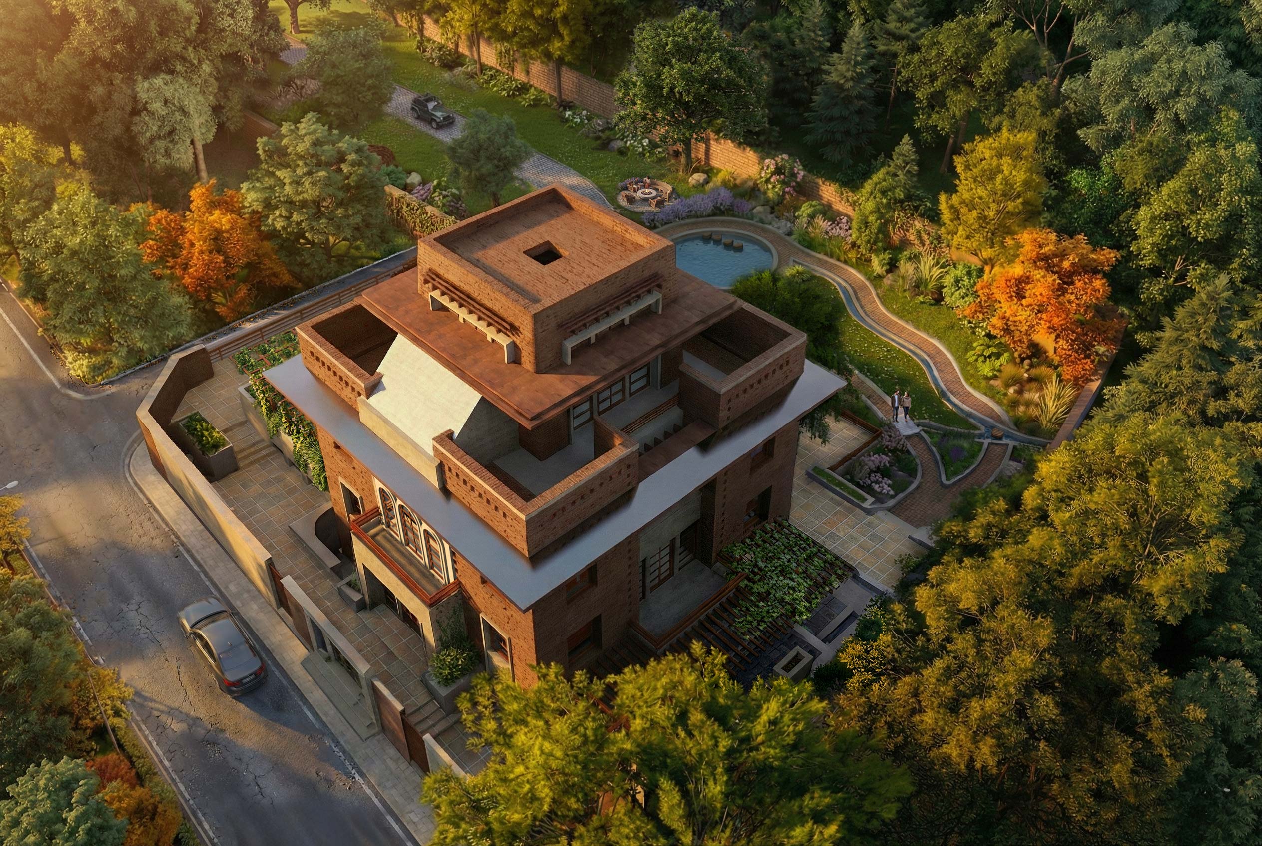 Linear Riverfront Tower